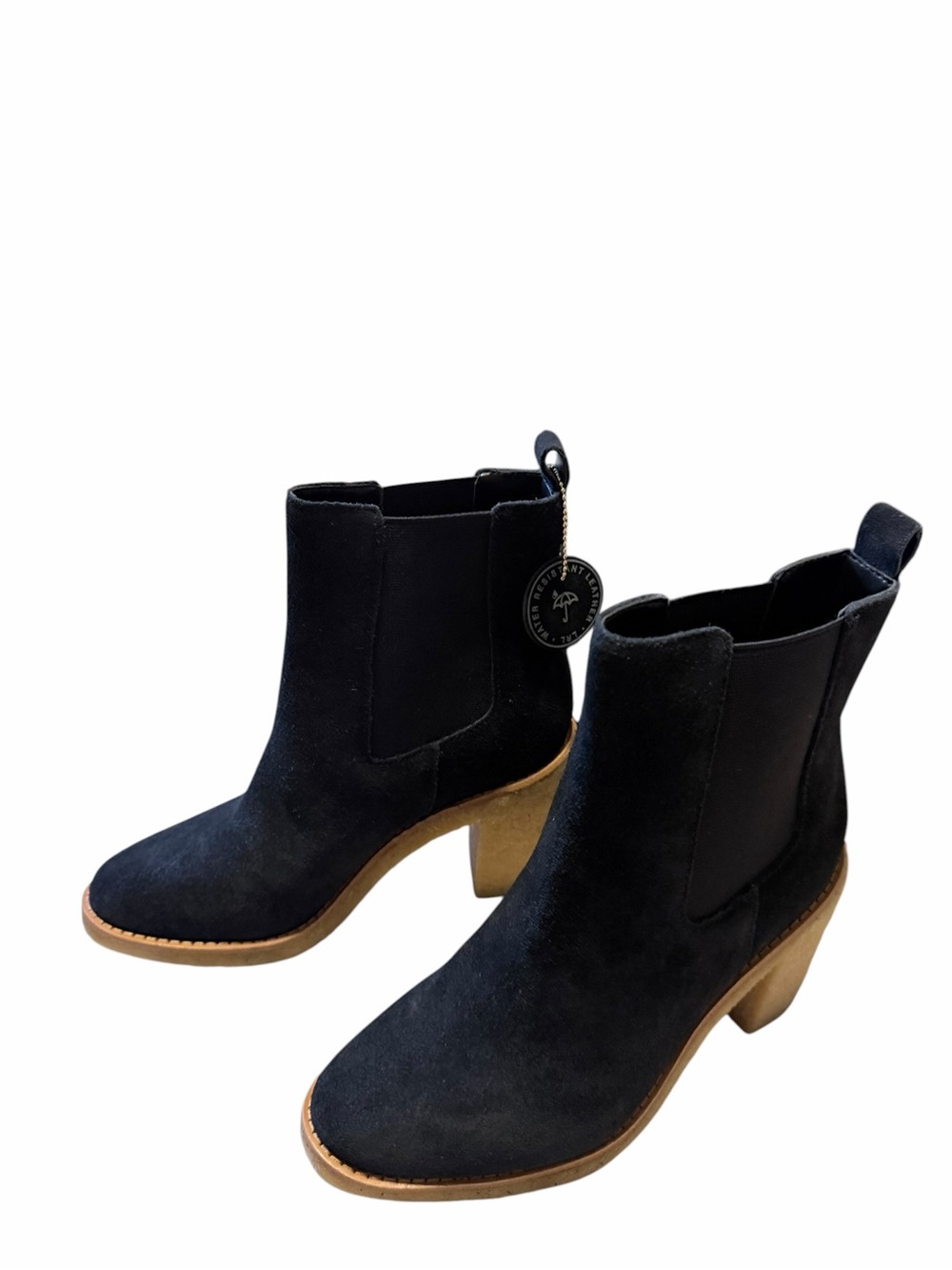 🌟🌼NIB Lauren Ralph Lauren Marianna Women's Brown Suede Chelsea Heel Boots